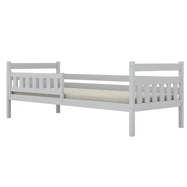 Postel Dawid standard + zábrana 80x200 bílá