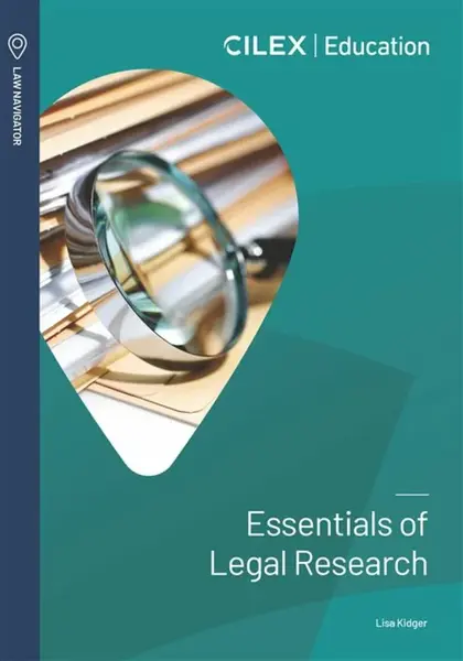 Essentials of Legal Research - Lisa Kidger