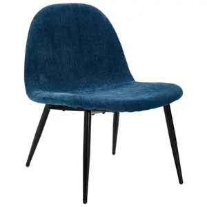 Livetastic KŘESLO, dřevo, kov, textil, modrá, černá