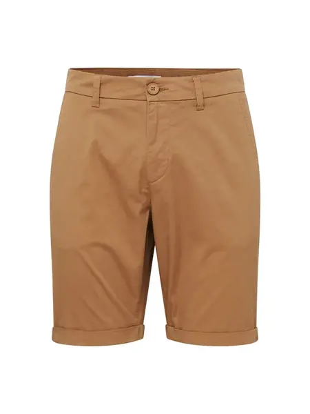 KnowledgeCotton Apparel Chino nohavice 'Chuck'  sépiová