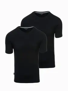 Ombre Set of men's t-shirts with round neckline