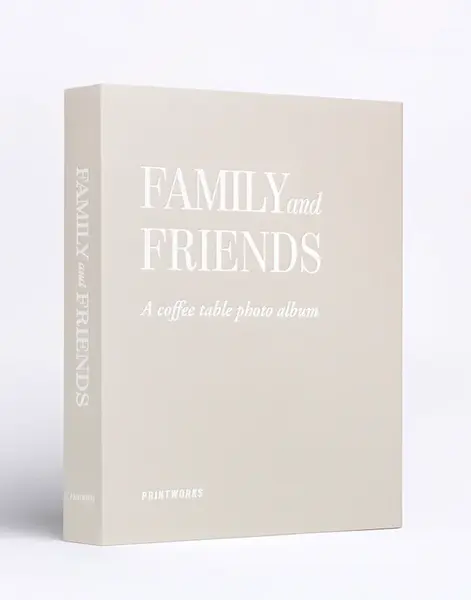 PrintWorks Photo Album - Family and Friends Grey