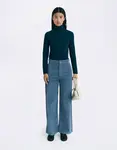 Thinking MU Fuzz Corduroy Karina Pants BLUE 42