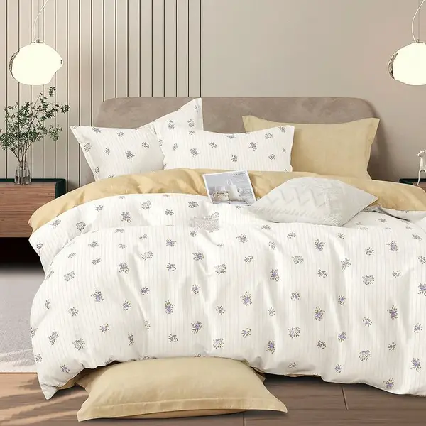 Povlečení bavlněný satén ALBS-01365B 160x200 Lasher