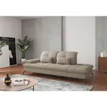 Sit & More LENOŠKA, textil, šedohnědá