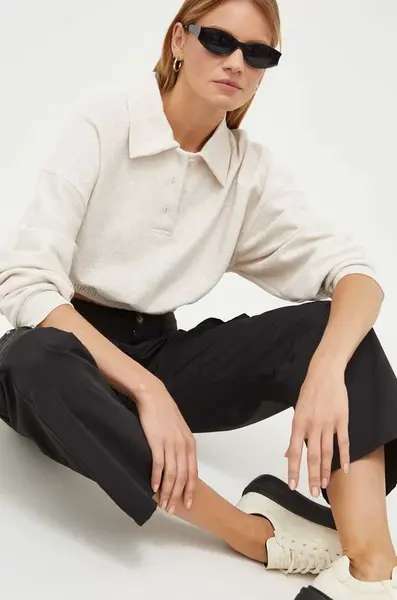 Mikina American Vintage béžová barva