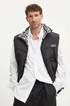 Oboustranná péřová vesta Versace Jeans Couture černá barva, 77GAP421 CQD53