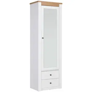 Landscape SKŘÍŇ NA ODĚV, bílá, barvy dubu, barvy modřínu, 62,2/196,5/42,5 cm