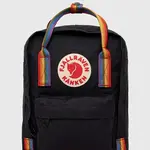 Batoh Fjallraven Kanken Rainbow Mini černá barva, malý, vzorovaný