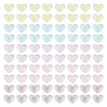 100Pcs 5 Colors Transparent Acrylic Beads