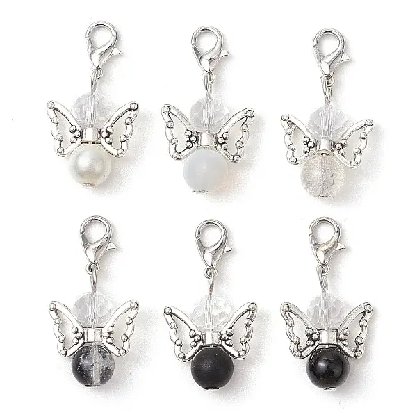 50Pcs Angel Glass Pendant Decoration