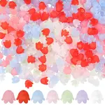 640Pcs 8 Colors Transparent Acrylic Bead Caps