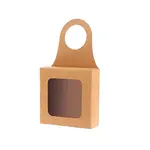 Square Kraft Paper Wine Gift Hanging Boxes