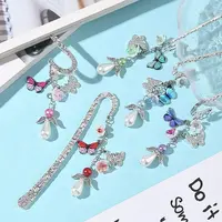 8Pcs Alloy Bookmark