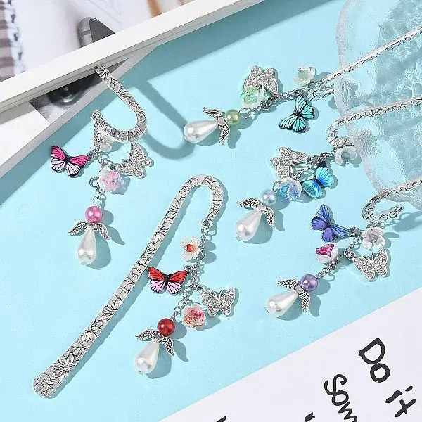 8Pcs Alloy Bookmark