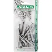 Hmoždinka natloukací s vrutem, 6 x 60 mm, STALCO, bal.15 ks