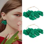 1 Piar Alloy Hoop Earrings