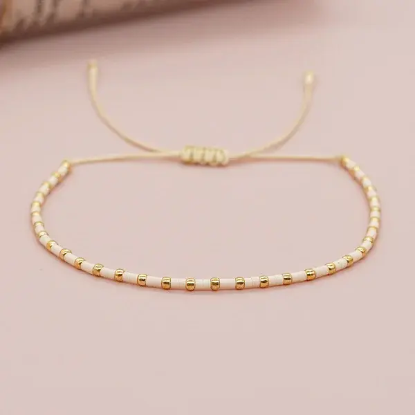 Glass Seed Beads Braided Bead Bracelets