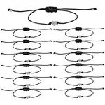 50Pcs Adjustable Braided Polyester Cord Bracelets