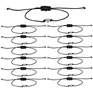 50Pcs Adjustable Braided Polyester Cord Bracelets