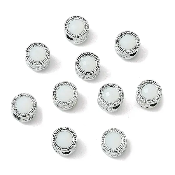 Alloy Acrylic European Beads