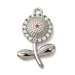 Brass Micro Pave Cubic Zirconia Pendants