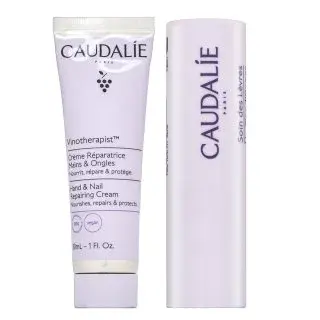 Caudalie Vinotherapist sada pre starostlivosť o pleť Hand & Nail Repairing Cream + Lips Conditioner 30 ml + 4,5 g
