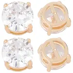 15Pcs Brass Clear Cubic Zirconia Multi-strand Links