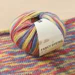 Wool Rainbow Segment Dyed Knitting Yarn