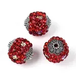 Handmade Polymer Clay Rhinestone Indonesia Beads