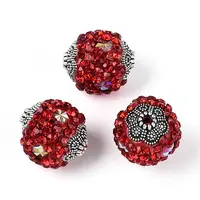 Handmade Polymer Clay Rhinestone Indonesia Beads