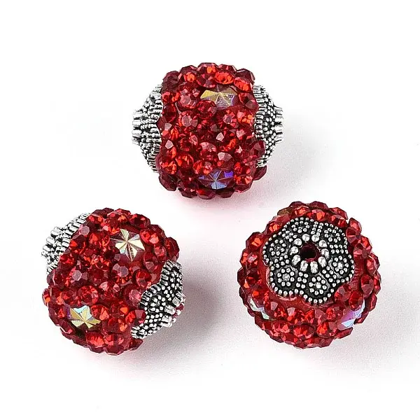 Handmade Polymer Clay Rhinestone Indonesia Beads