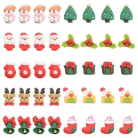 40Pcs 10 Styles Opaque Resin Cabochons