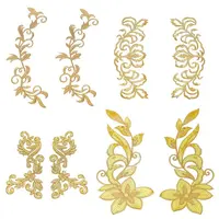 4 Style Polyester Computerized Embroidery Sew on Cloth Patches