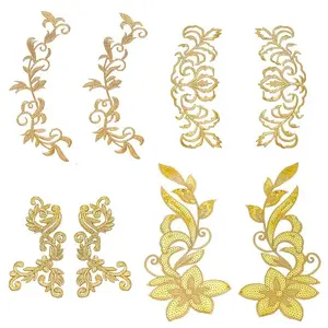 4 Style Polyester Computerized Embroidery Sew on Cloth Patches