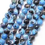 Natural Fire Crackle Agate Bead Strands