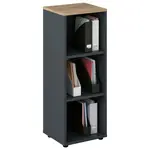 Voleo REGÁL, antracitová, dub artisan, 45/120/40 cm