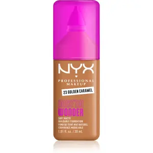 NYX Professional Makeup Make ‘Em Wonder lehký matující make-up odstín 23 Golden Caramel 30 ml