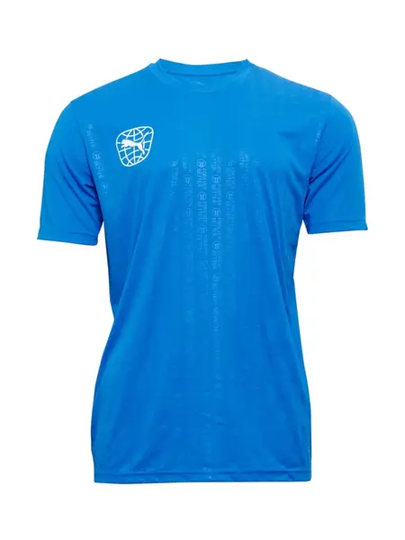 PUMA Funkčné tričko  modrá / biela