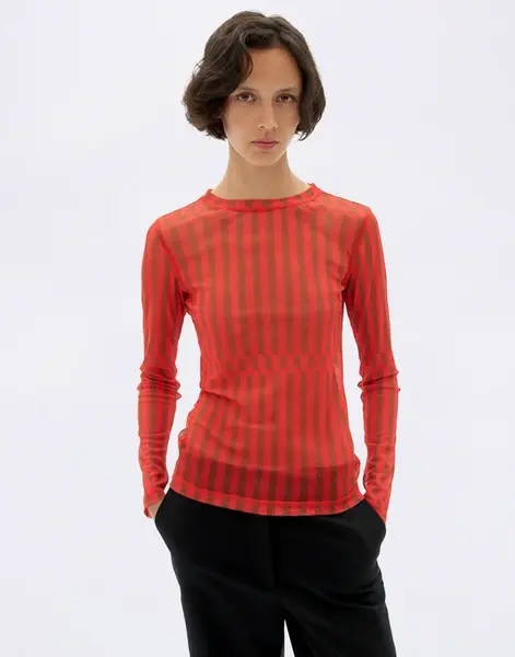 Thinking MU Esqué Orange Tere Top ORANGE S