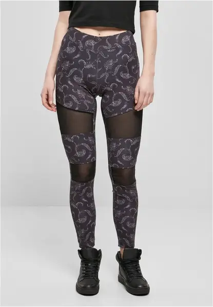 Dámské legíny Tech Mesh AOP blackpaisley