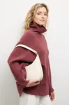 Kašmírový svetr Answear.LAB dámský, vínová barva, s golfem