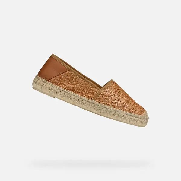 Light brown women's espadrilles Geox Lampedusa - Women's
