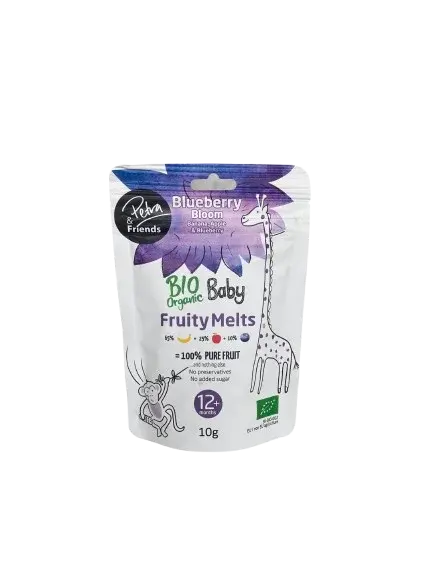 PETRA & FRIENDS BIO Ovocné smoothie kúsky sušené mrazom - banán, jablko a čučoriedka 10 g