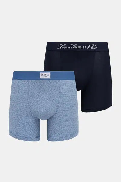 Boxerky Levi's 2-pack modrá barva, 37149-1177
