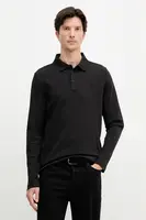 Bavlněné tričko s dlouhým rukávem Joop! černá barva, 30047432