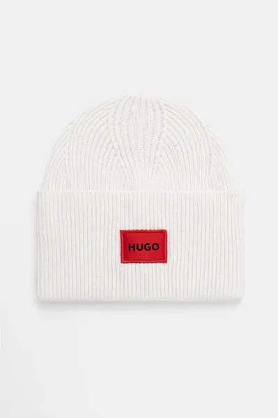 HUGO Vlněná čepice HUGO Xaff 6