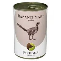 BOHEMIA PET FOOD Konzerva bažantí maso ve vlastní šťávě pro psy 400 g