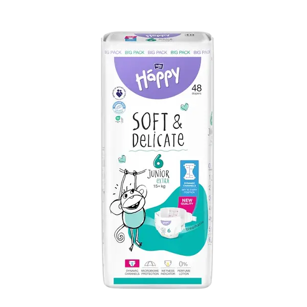 BELLA HAPPY Baby junior extra 15+kg 48 kusů