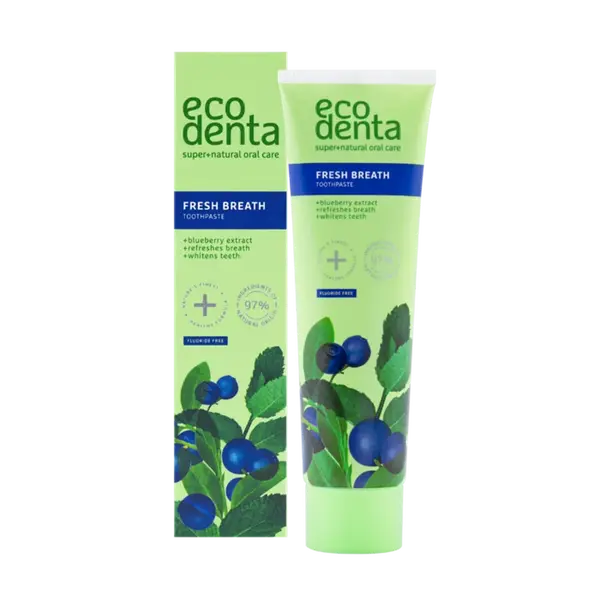 ECODENTA Zubní pasta s extraktem z borůvek pro svěží dech 100 ml